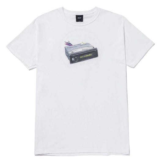 HUF x Pleasures - Head Unit Tee, White