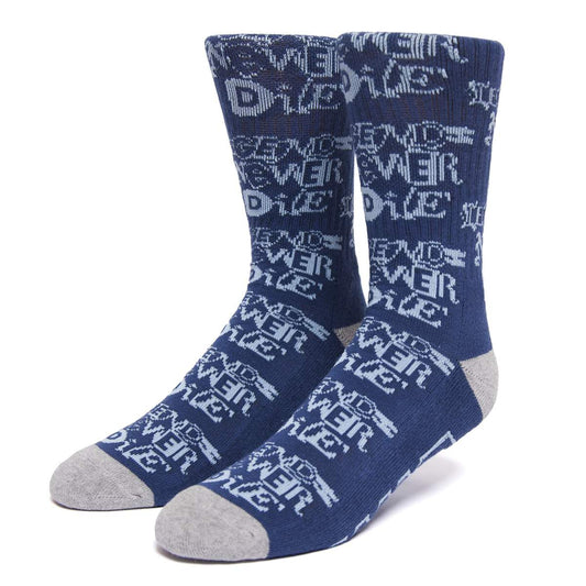 HUF x Harold Hunter Foundation Crew Socks, Navy