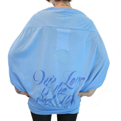 Harajuku Lovers - Juku Flow Caped Junior's Top, Spring Day Blue - The Giant Peach