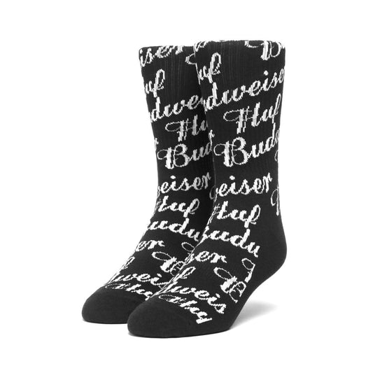 HUF x Budweiser Sock, Black