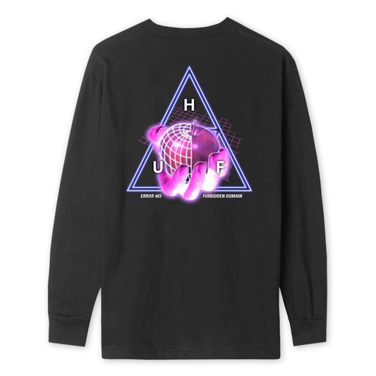 HUF - Forbidden Domain Men's L/S Tee, Black