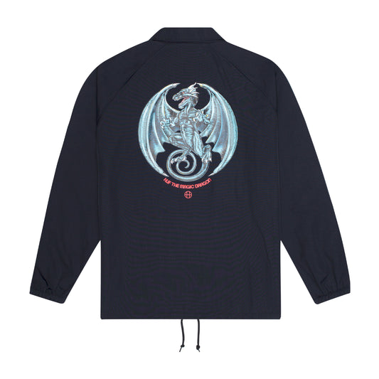 HUF - Magic Dragon Men's Coach Jacket, Black