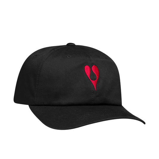 HUF x Phil Frost Curved Visor 6 Panel Hat, Black