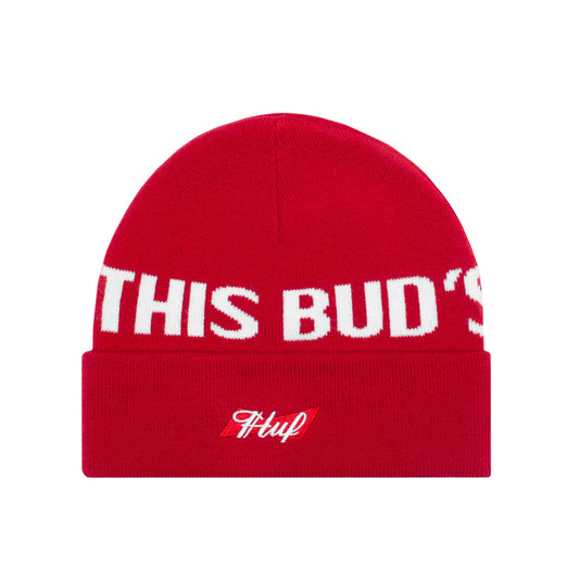 HUF x Budweiser Buds For You Beanie, Red