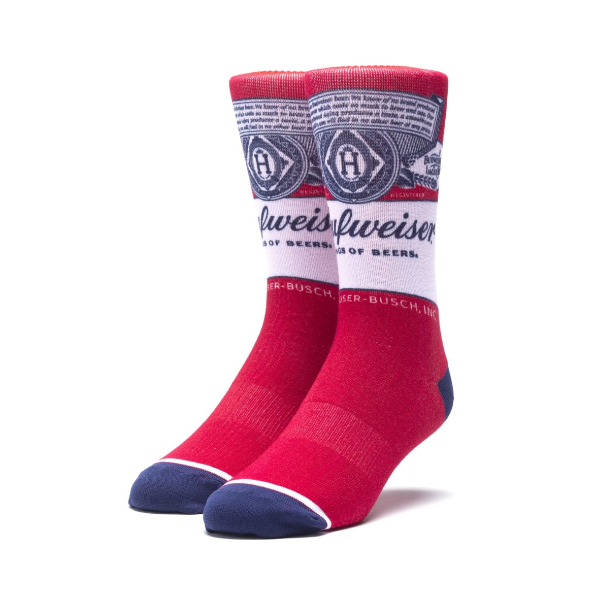 HUF x Budweiser This Bud's For You Sock, Red