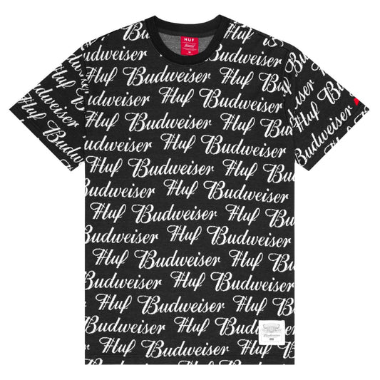 HUF x Budweiser S/S Knit Top, Black