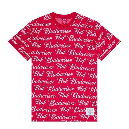 HUF x Budweiser S/S Knit Top, Red