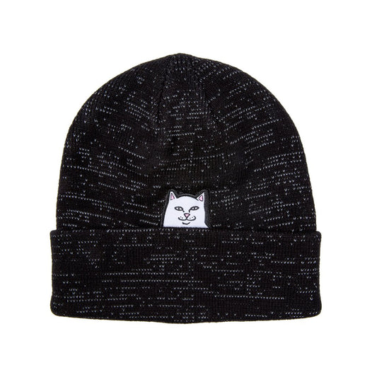RIPNDIP - Lord Nermal Beanie, Black Reflective Yarn