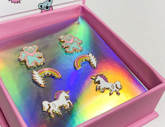 TRiXY STARR X GRATEFUL DEAD - Earring set, rainbow - The Giant Peach