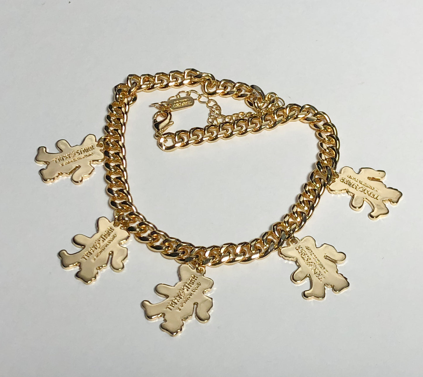 TRiXY STARR X GRATEFUL DEAD - Dancing Bears necklace, gold