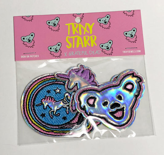 TRiXY STARR X GRATEFUL DEAD - Patch set, holographic - The Giant Peach