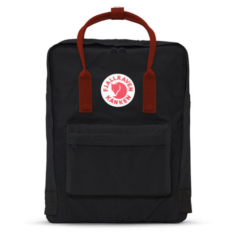 Fjallraven - Kanken Backpack, Black/Ox Red - The Giant Peach