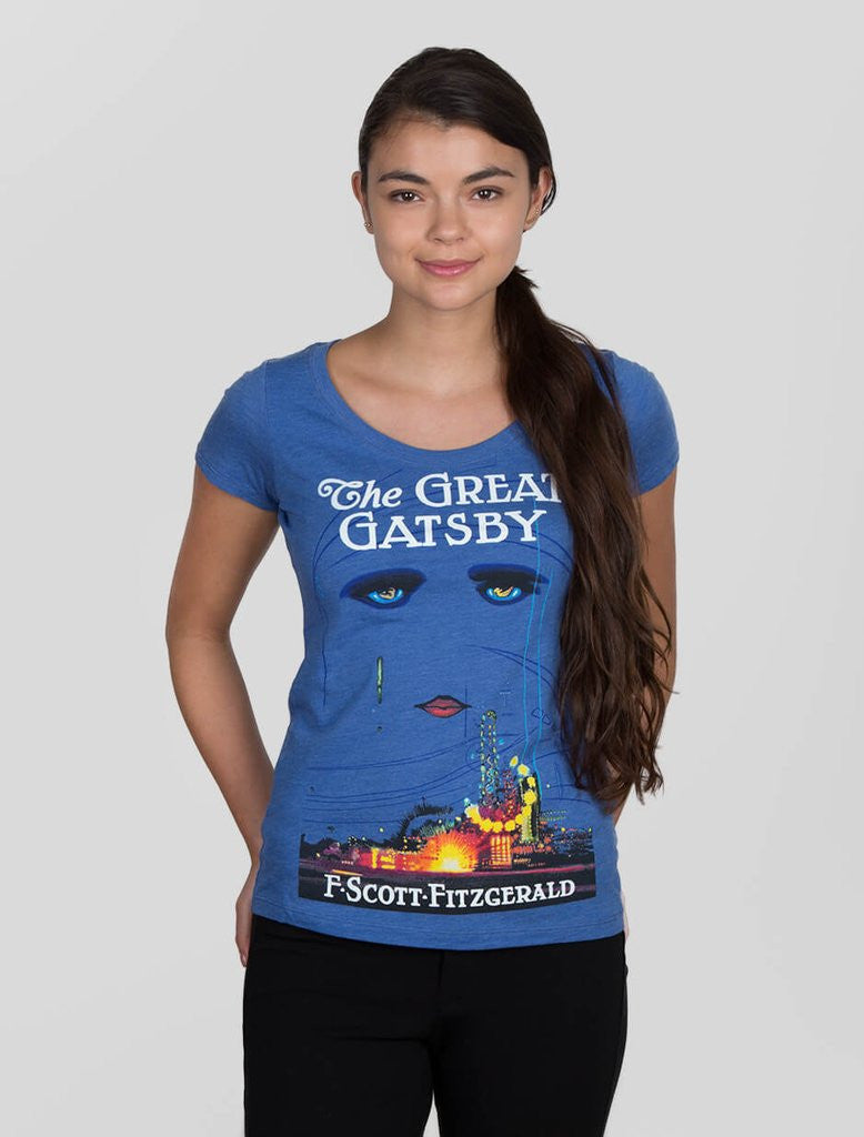 Out Of Print - The Great Gatsby (First Edition) Women's Shirt, Blue - The Giant Peach