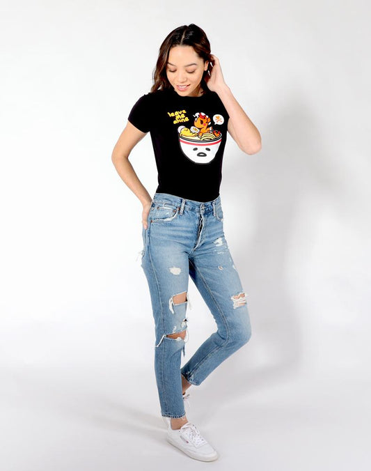 tokidoki x gudetama - Leave Me Alone Women's Tee, Black