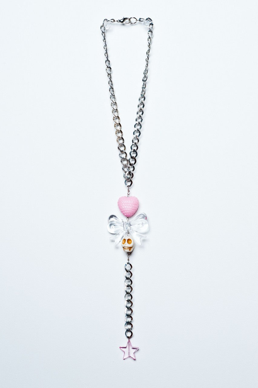 TRiXY STARR - Lisa Necklace, Silver/clear/pink/white – The Giant Peach