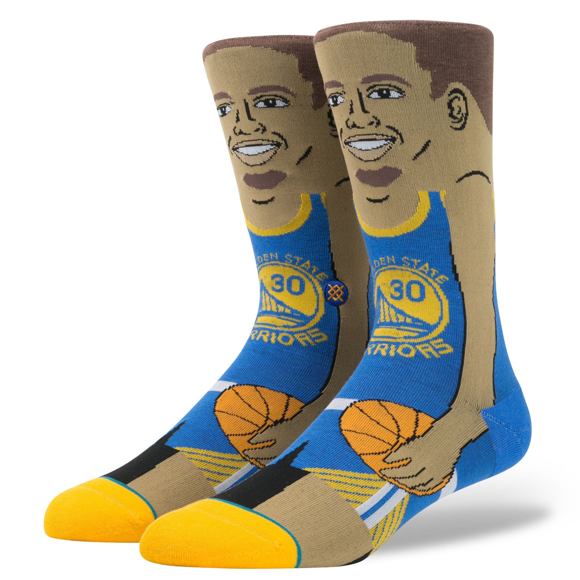 Stance - S. Curry Men's Socks, Blue - The Giant Peach
