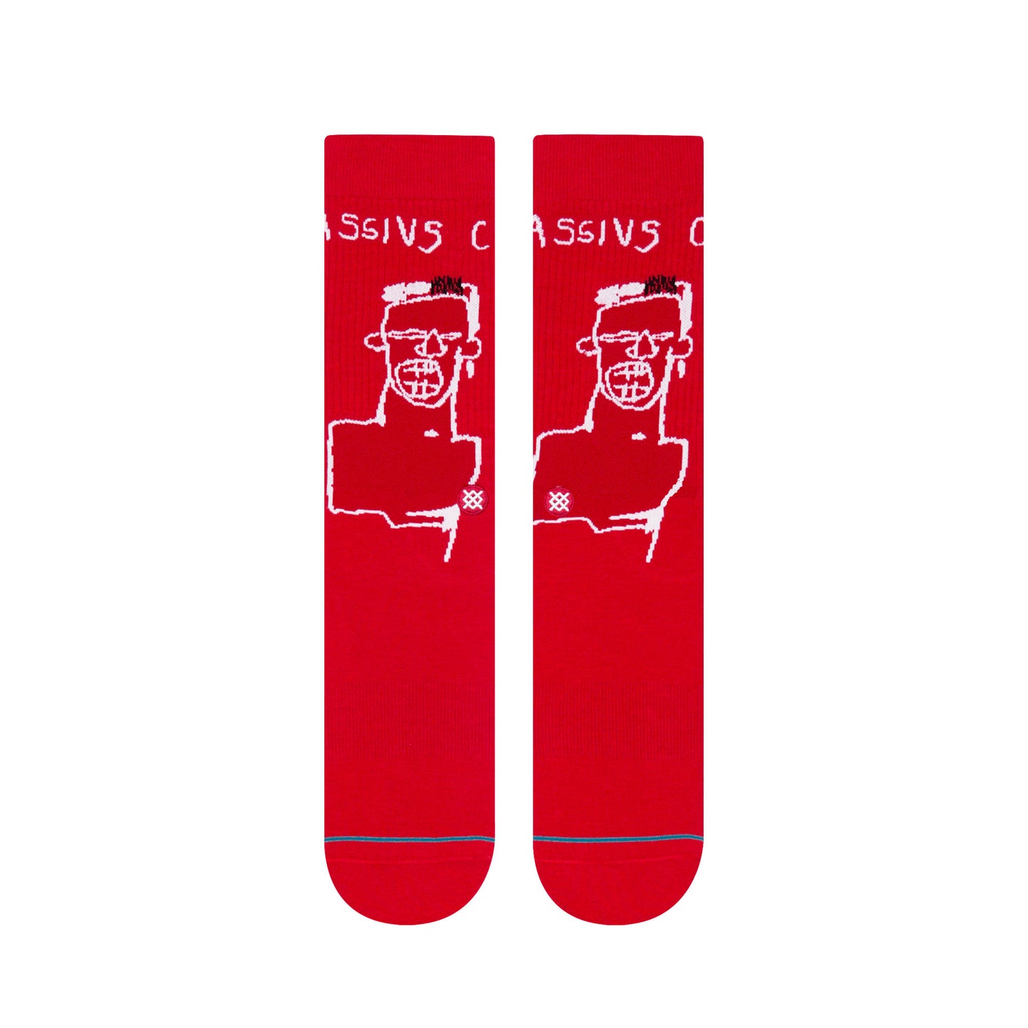 Stance x Basquiat - Cassius Men's Socks, Red