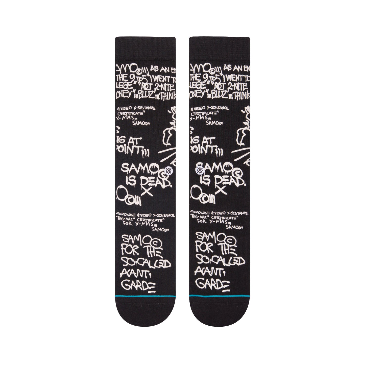 Stance x Basquiat - Samo Is Dead Men's Socks, Black