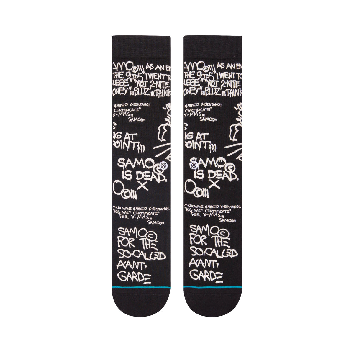 Stance x Basquiat Samo Is Dead Men's Socks, Black The Giant Peach