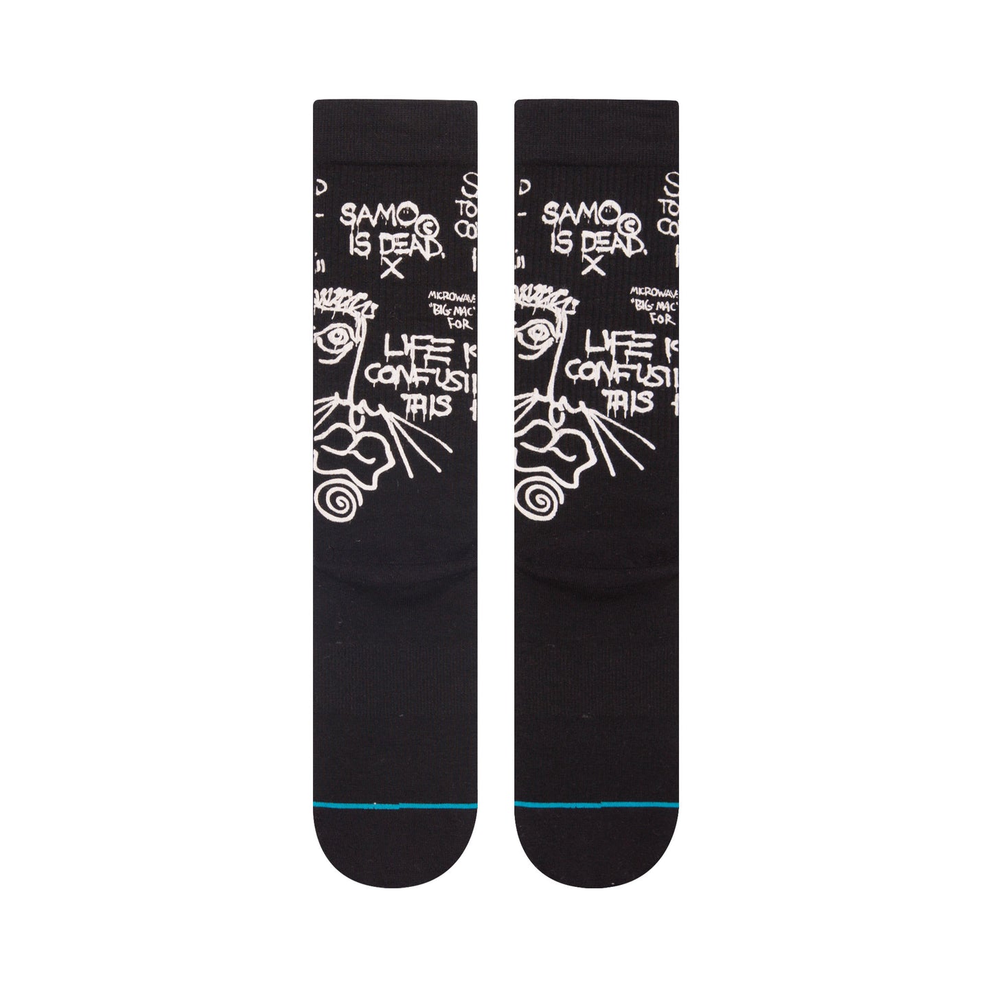 Stance x Basquiat - Samo Is Dead Men's Socks, Black