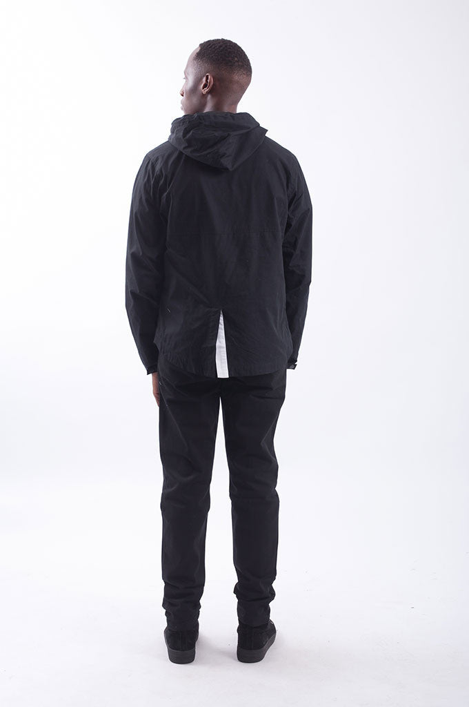 Akomplice VSOP- Maiden Nylon Men's Anorak Fishtail, Black - The Giant Peach