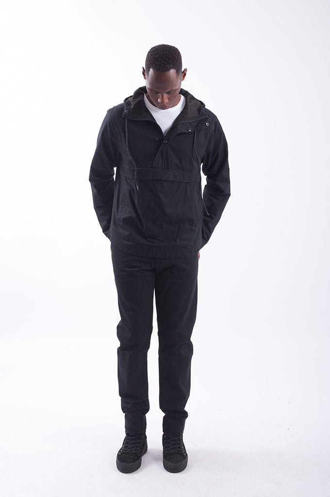 Akomplice VSOP- Maiden Nylon Men's Anorak Fishtail, Black - The Giant Peach