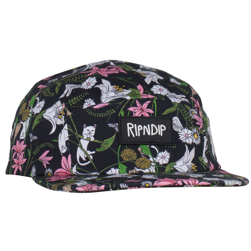 RIPNDIP - Nerm Flower 5 Panel Hat, Black