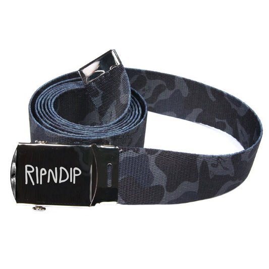 RIPNDIP - Nerm Camo Web Belt, Blackout Camo