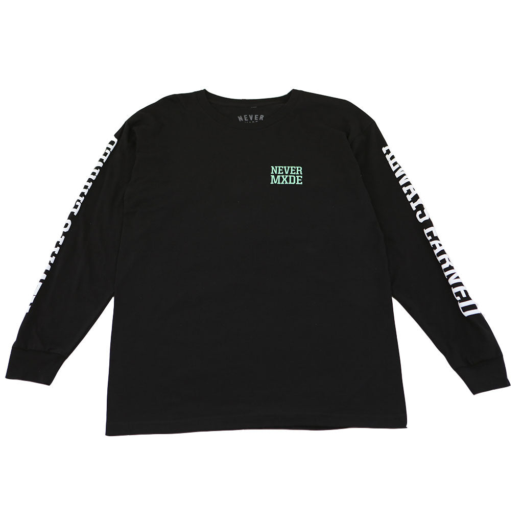 Never Made - CXRE Men's L/S Shirt, Black