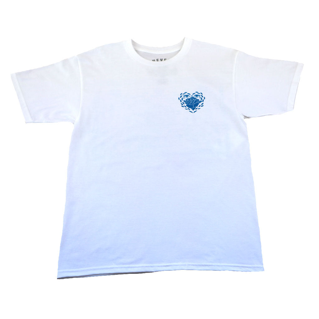 Never Made - Pano Men's Shirt, White/Blue