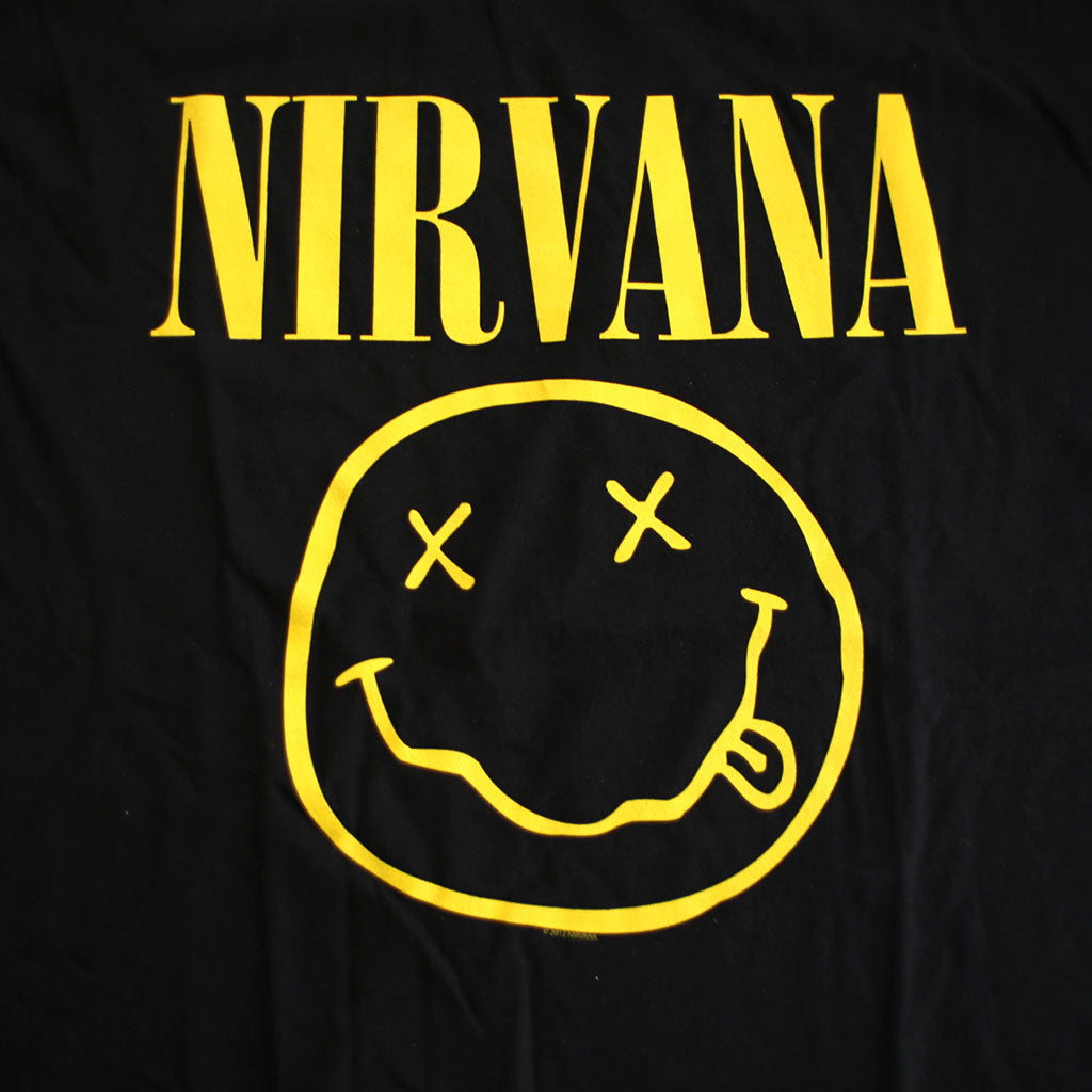 Nirvana - Smile Men's Tee,  Black