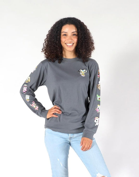 tokidoki Noodle Sleeves L/S Women's Tee, Storm