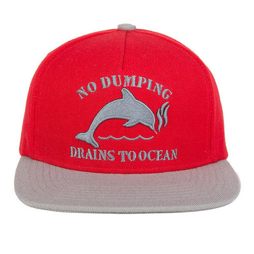 Odd Future - Dolphin No Dumping Hat, Red - The Giant Peach