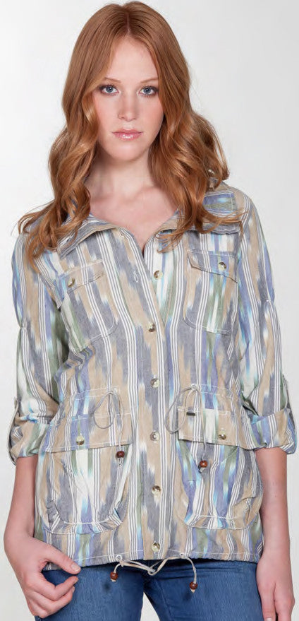 OBEY - Andes Women's Jacket, Ikat - The Giant Peach