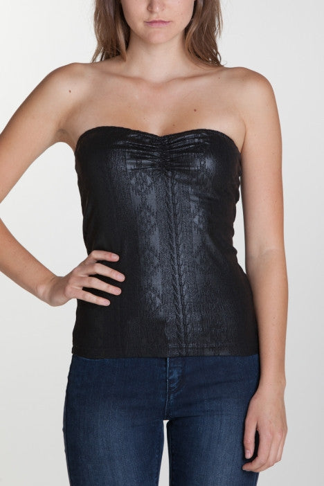 OBEY - Desert Rain Women's Tube Top, Black - The Giant Peach