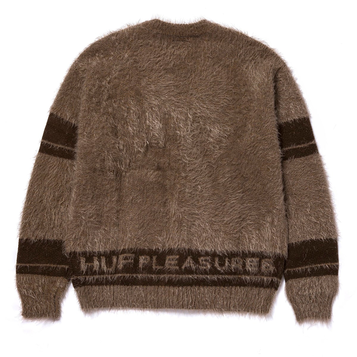HUF x Pleasures - Outro Men's Cardigan, Brown