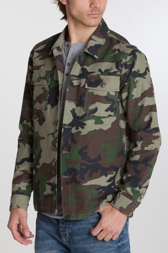 OBEY - Canter Men's Overshirt, Camo - The Giant Peach