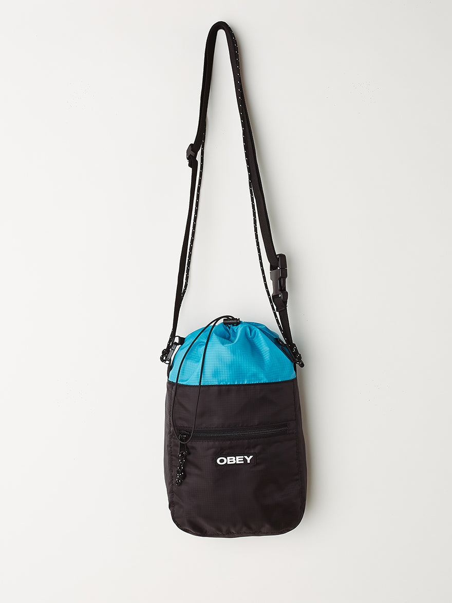 OBEY - Commuter Cinch Bag, Sky Blue/Black