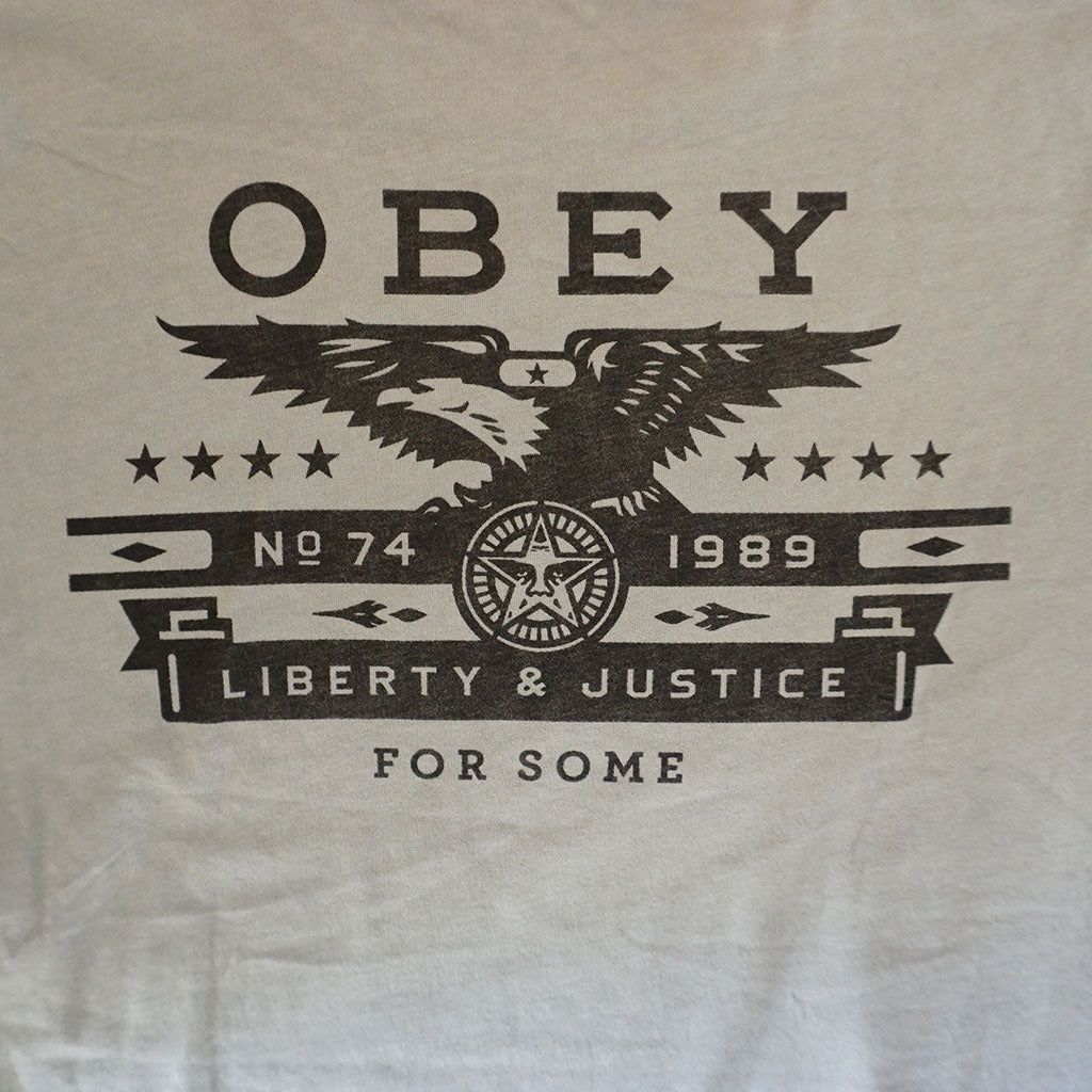 OBEY - Dissent & Justice Eagle Superior Men's Tee, Light Army