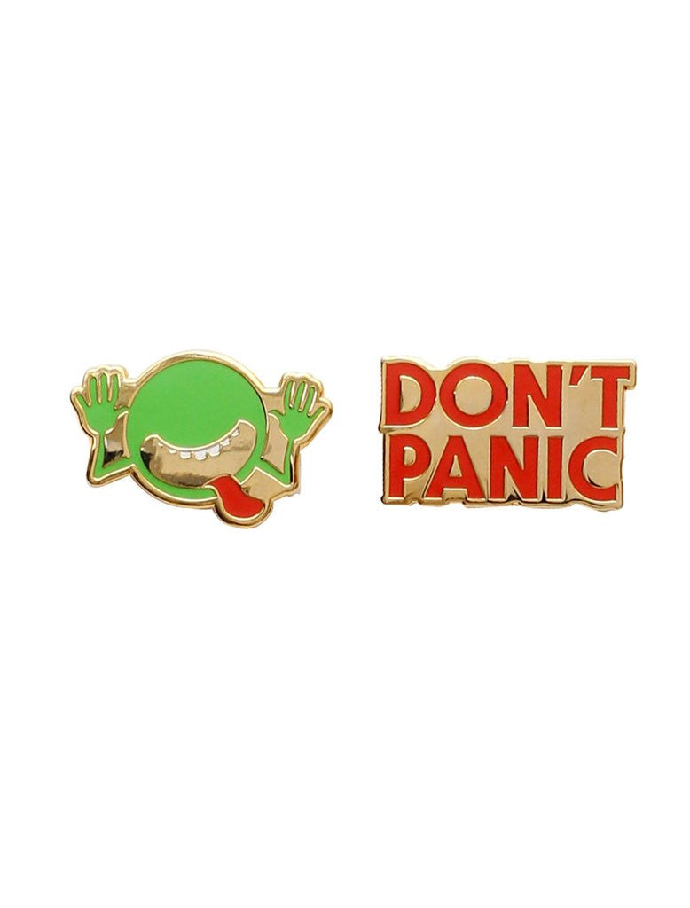 Out Of Print - The Hitchhiker's Guide to the Galaxy Enamel Pin Set - The Giant Peach