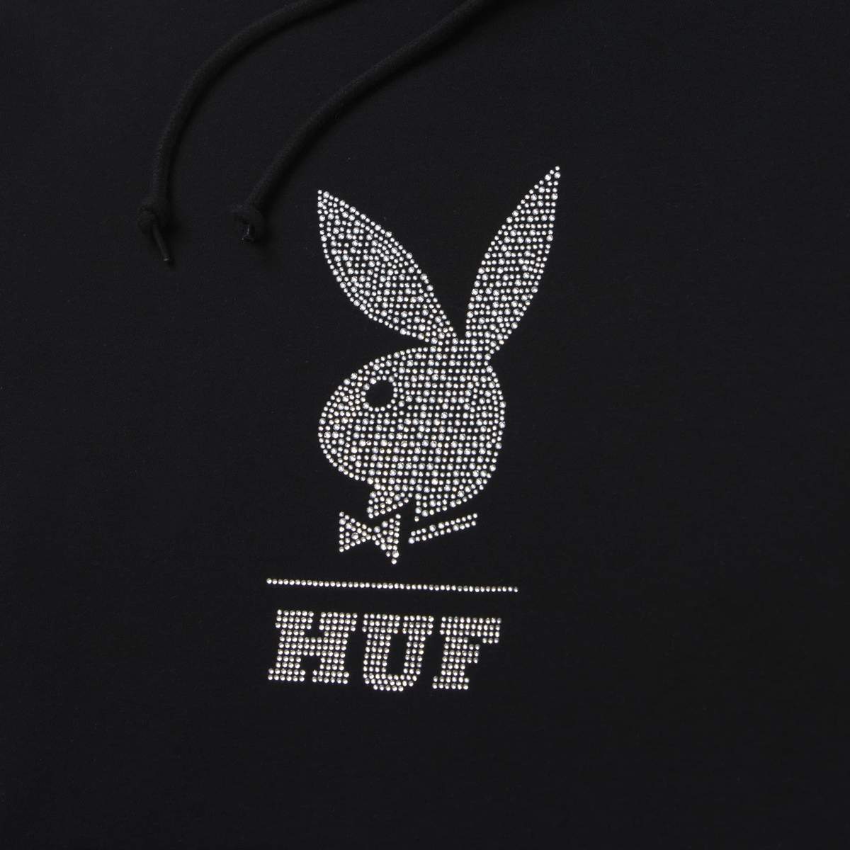 HUF x Playboy - Rhinestone Men's Pullover Hoodie, Black