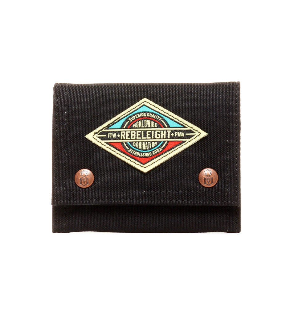 REBEL8 - Domineight Snap Wallet, Black - The Giant Peach