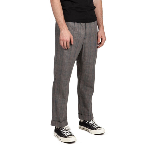 Brixton - Regent Men's Trouser Pant, Grey Plaid - The Giant Peach
