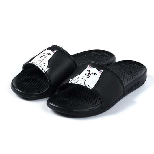 RIPNDIP - Lord Nermal Slides, Black - The Giant Peach