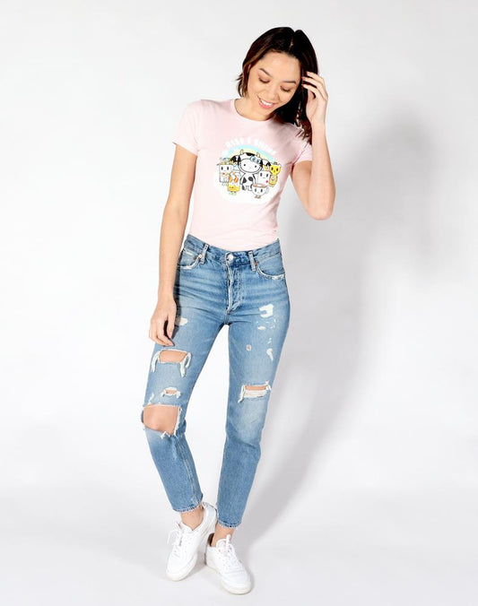 tokidoki  x Hello Kitty Rise & Shine Women's Tee, Pink