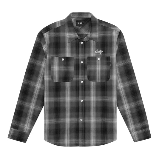 HUF - Sanford Men's Flannel, Black
