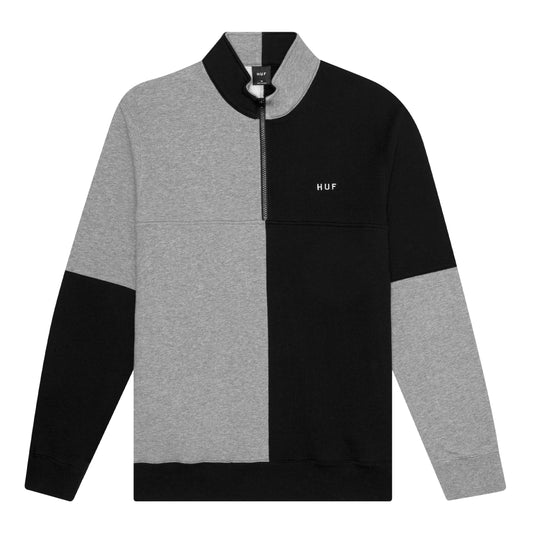 HUF - Separator Men's Quarter Zip Fleece, Black