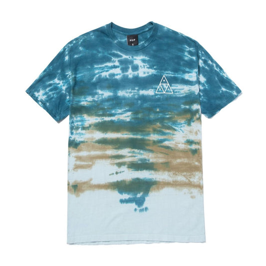 HUF - Sky Wash Men's Tee, Bold Teal