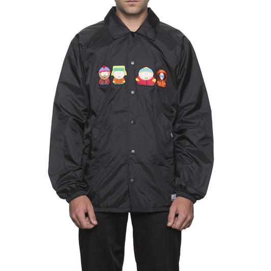 HUF x South Park Men's Coaches Jacket, Black - The Giant Peach