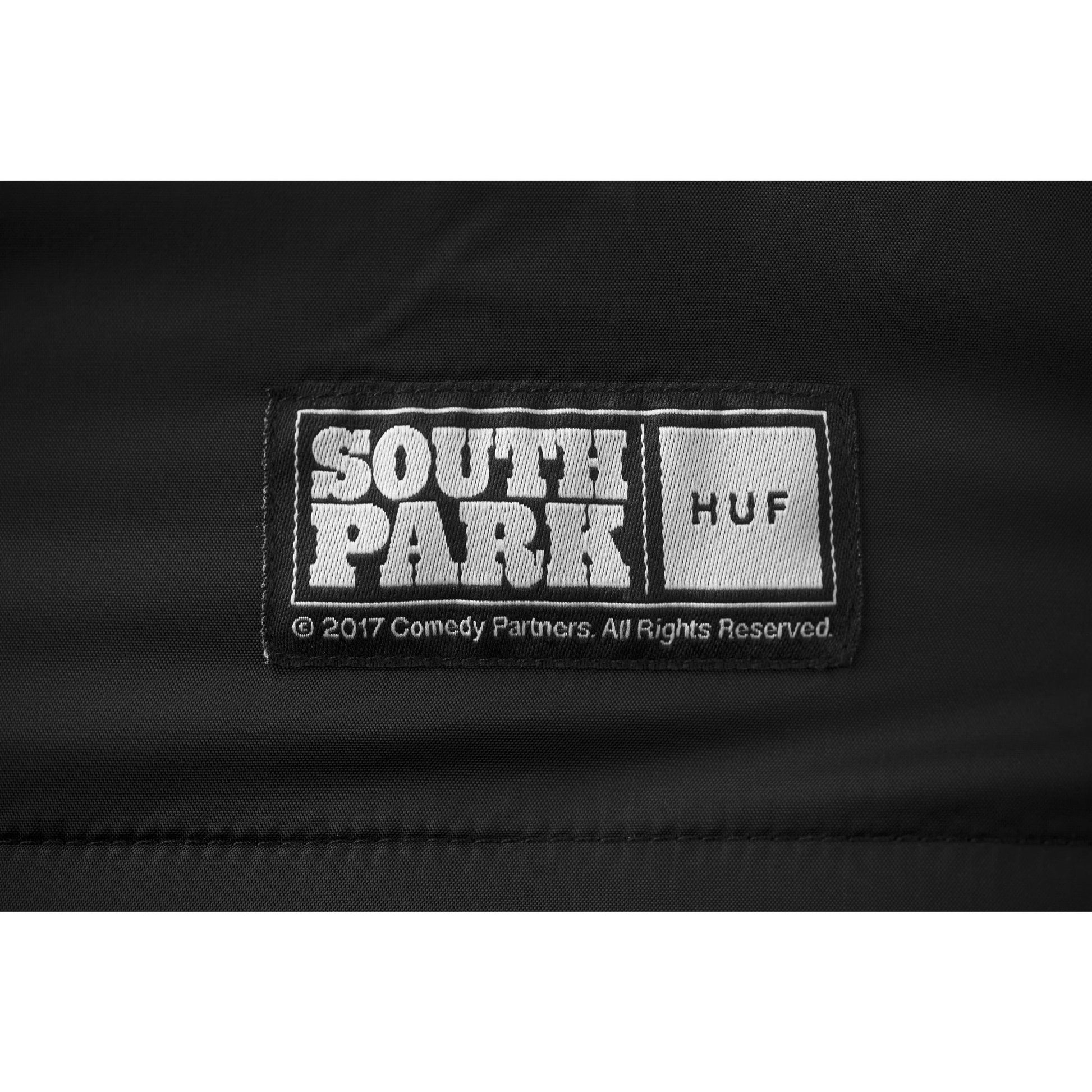 HUF x South Park Men's Coaches Jacket, Black - The Giant Peach